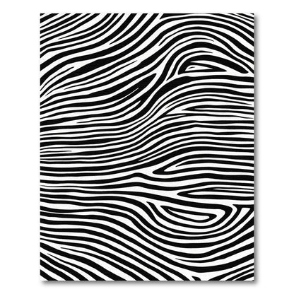 Bold Zebra Print Rug