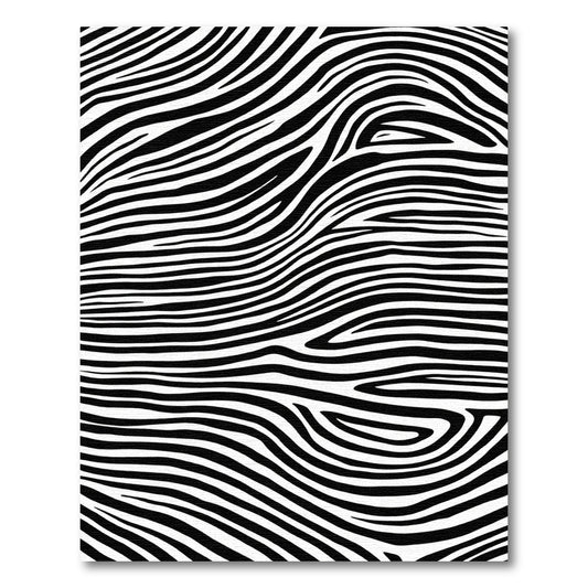 Bold Zebra Print Rug