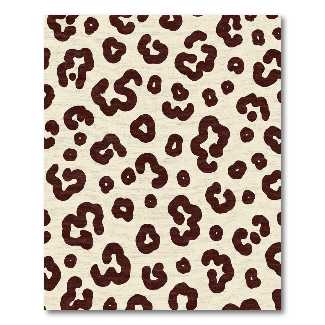Creamy Brown Abstract Spots Rug