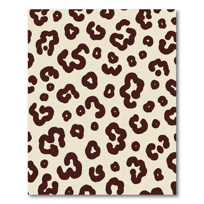 Creamy Brown Abstract Spots Rug