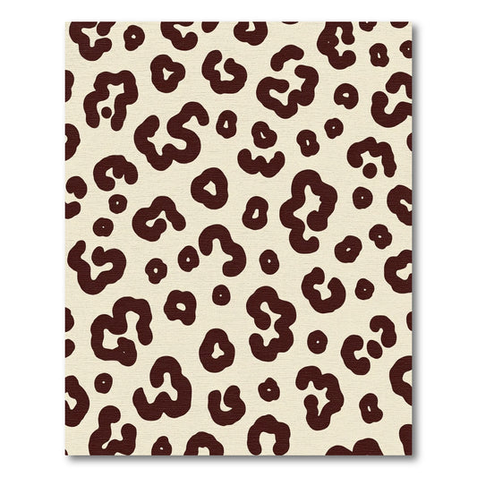 Creamy Brown Abstract Spots Rug