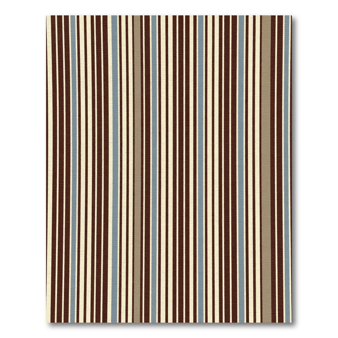 Rich Earthy Vertical Stripes Rug