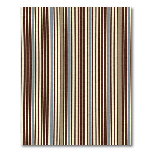 Rich Earthy Vertical Stripes Rug