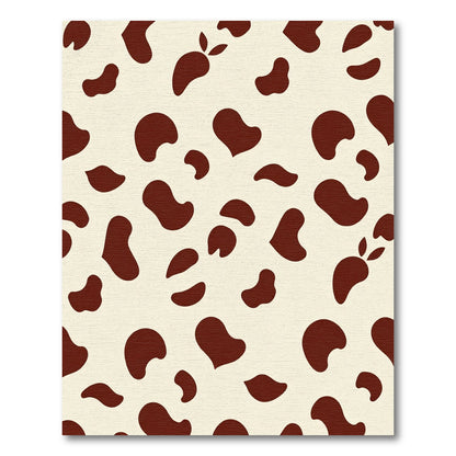 Cream Brown Spots Organic Rug
