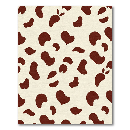 Cream Brown Spots Organic Rug