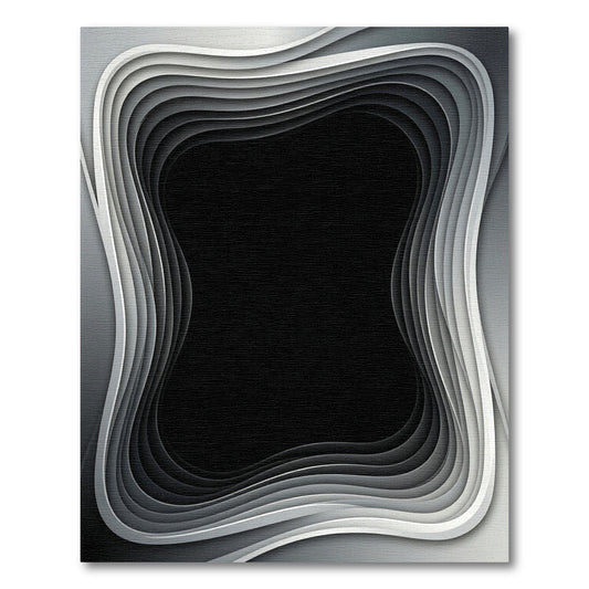 Monochromatic Gradient Layered Waves Rug