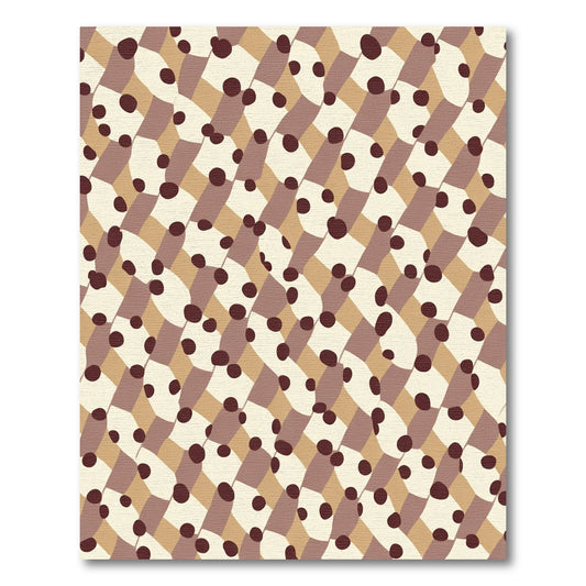 Wavy Dot Tonal Geometric Rug
