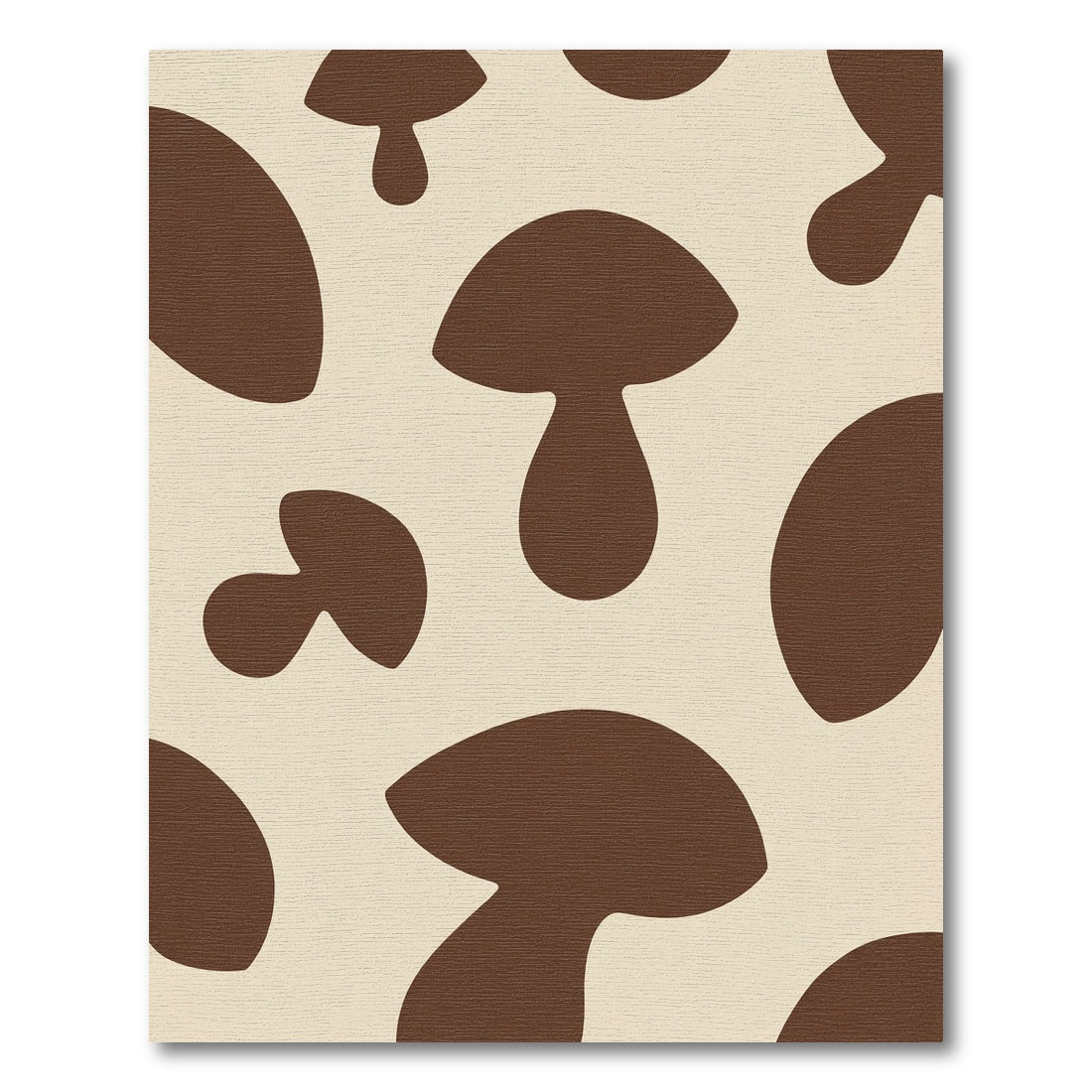 Charming Brown Mushroom Spots Rug