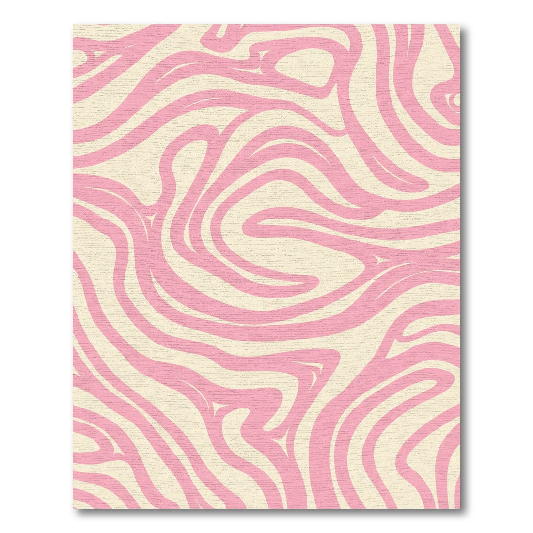 Pink Cream Swirl Organic Rug