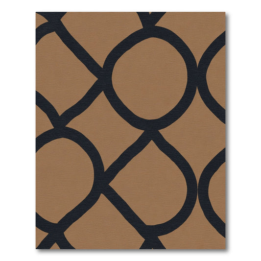 Terra Cotta Interlocking Circles Rug