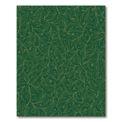 Verdant Gold Vine Botanical Pattern Rug