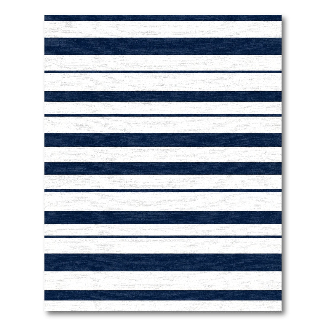Classic Navy White Stripe Rug