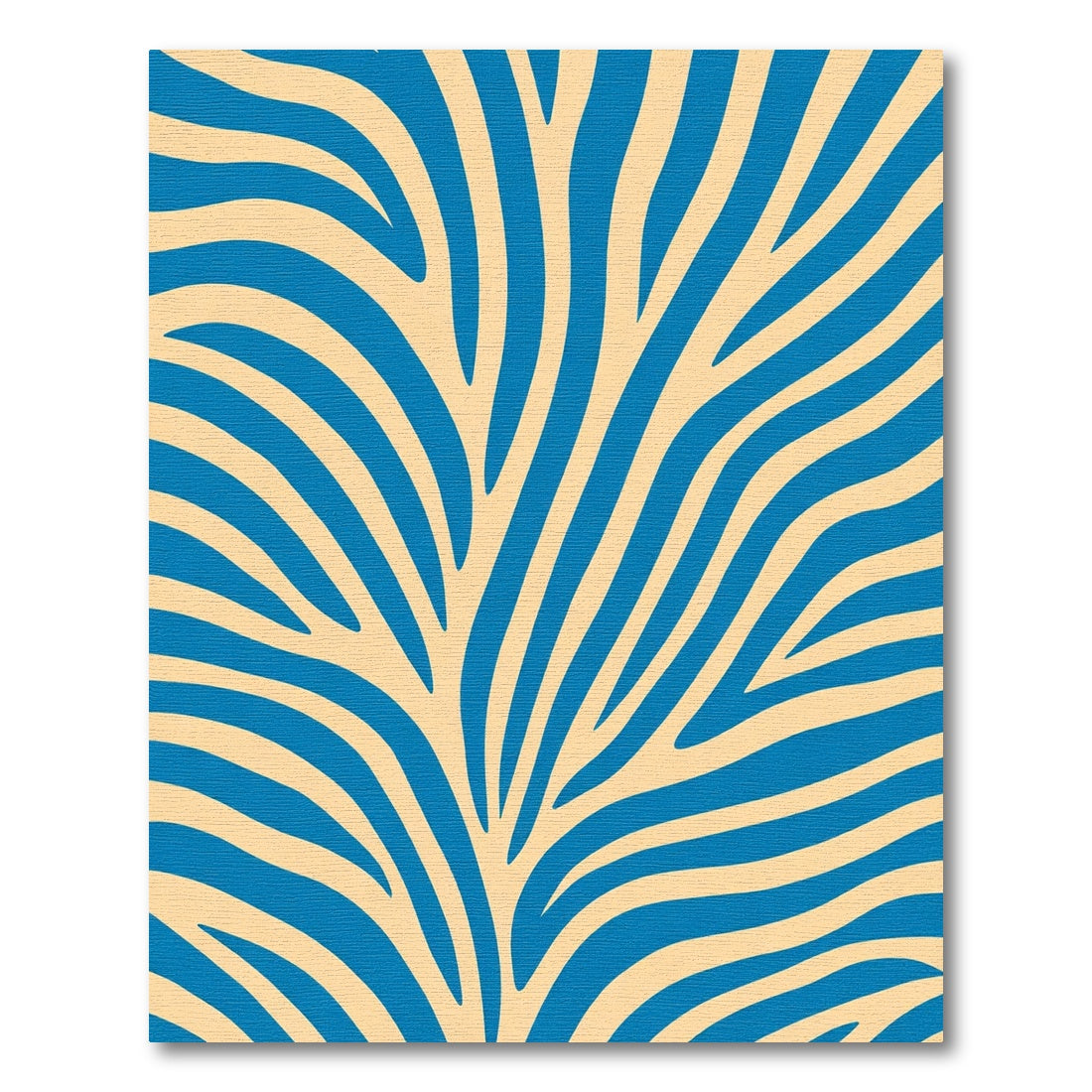 Bold Blue Wavy Stripe Rug