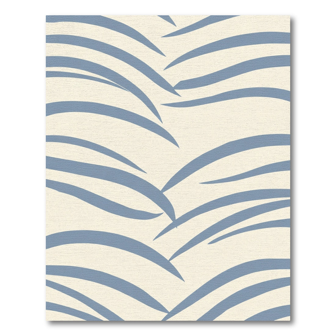 Pale Blue Curved Lines Contemporary Rug
