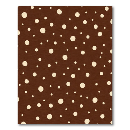 Chocolate Cream Polka Dot Rug