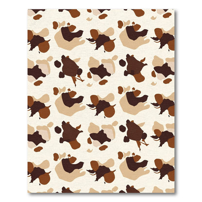 Earthy Camouflage Spotty Composition Rug