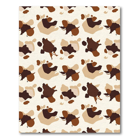 Earthy Camouflage Spotty Composition Rug