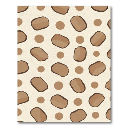 Brown Speckled Pebble Organic Rug