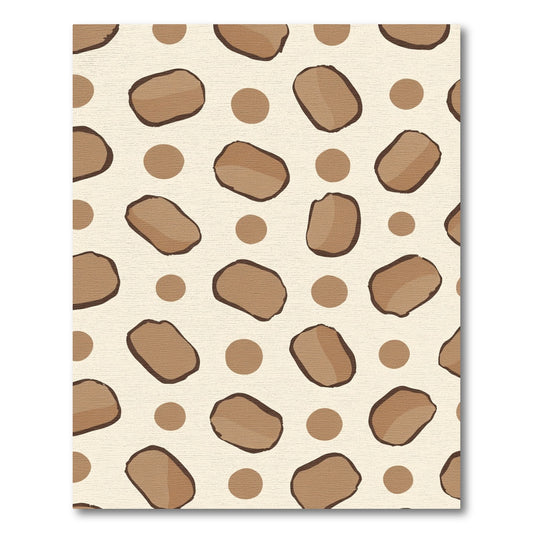 Brown Speckled Pebble Organic Rug
