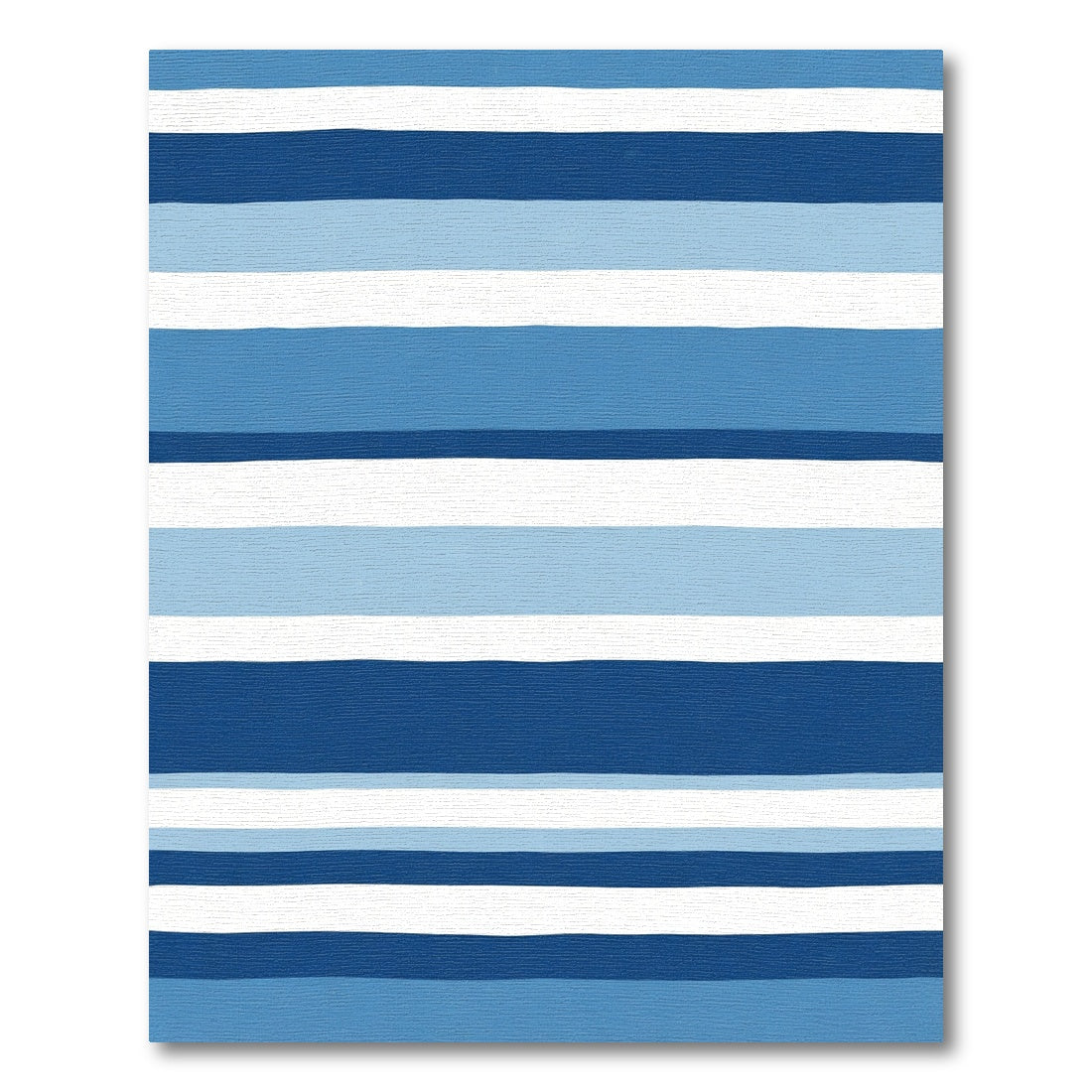 Deep Blue Striped Watercolor Harmony Rug