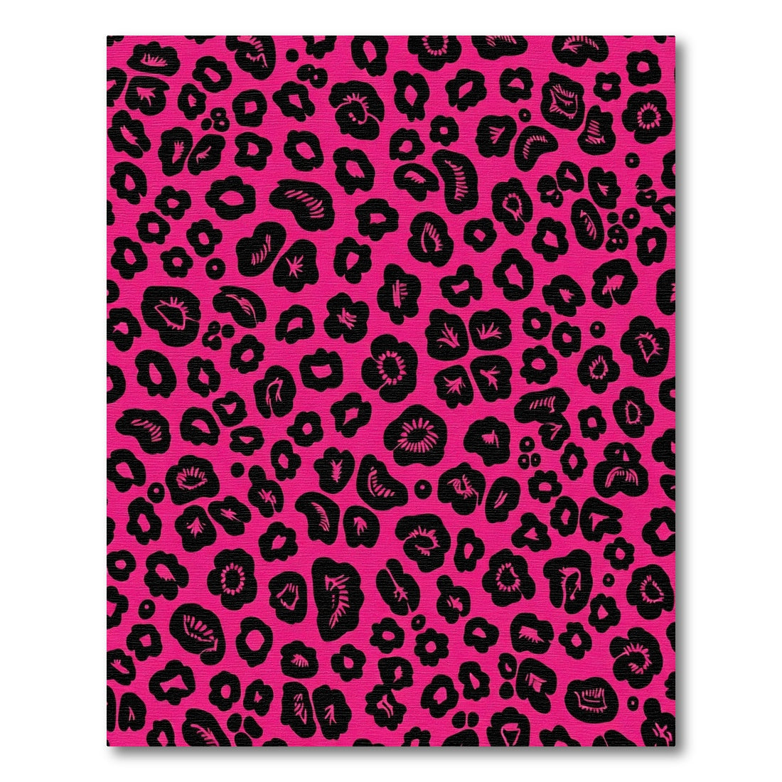 Vibrant Rose Leopard Spots Rug