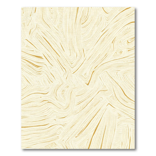 Cream Gold Abstract Flow Rug