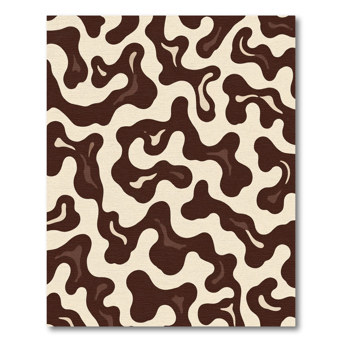 Chocolate Swirl Organic Flow Rug