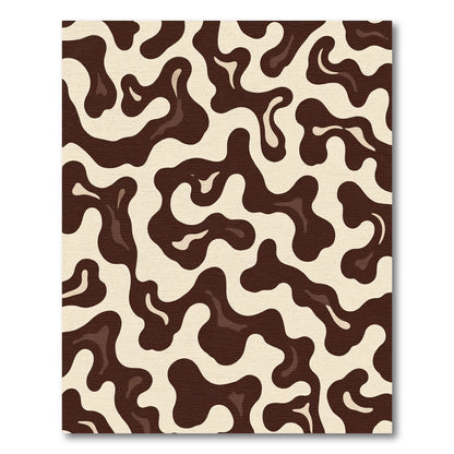 Chocolate Swirl Organic Flow Rug