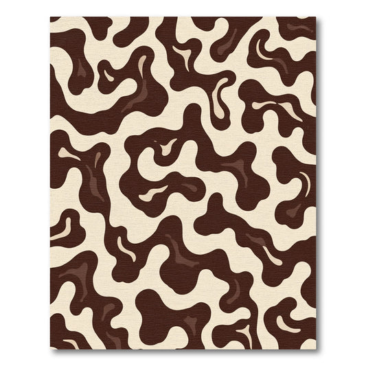 Chocolate Swirl Organic Flow Rug