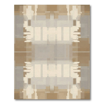 Neutral Geometric Pixelated Abstraction Rug