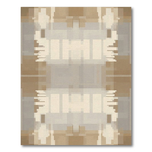Neutral Geometric Pixelated Abstraction Rug