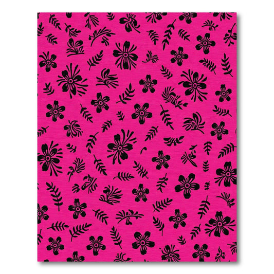 Pink Floral Scatter Rug