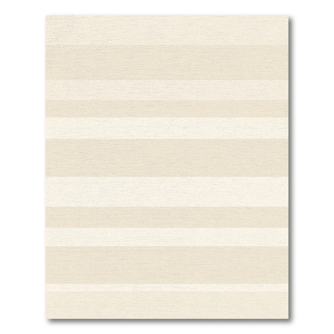 Beige Cream Horizontal Band Rug