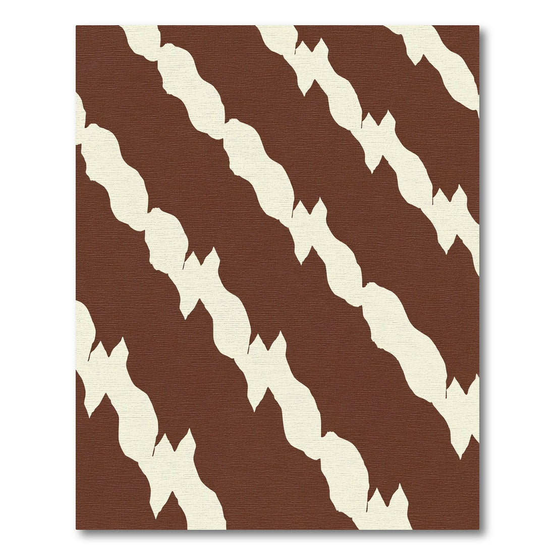 Brown Beige Abstract Animal Hide Rug