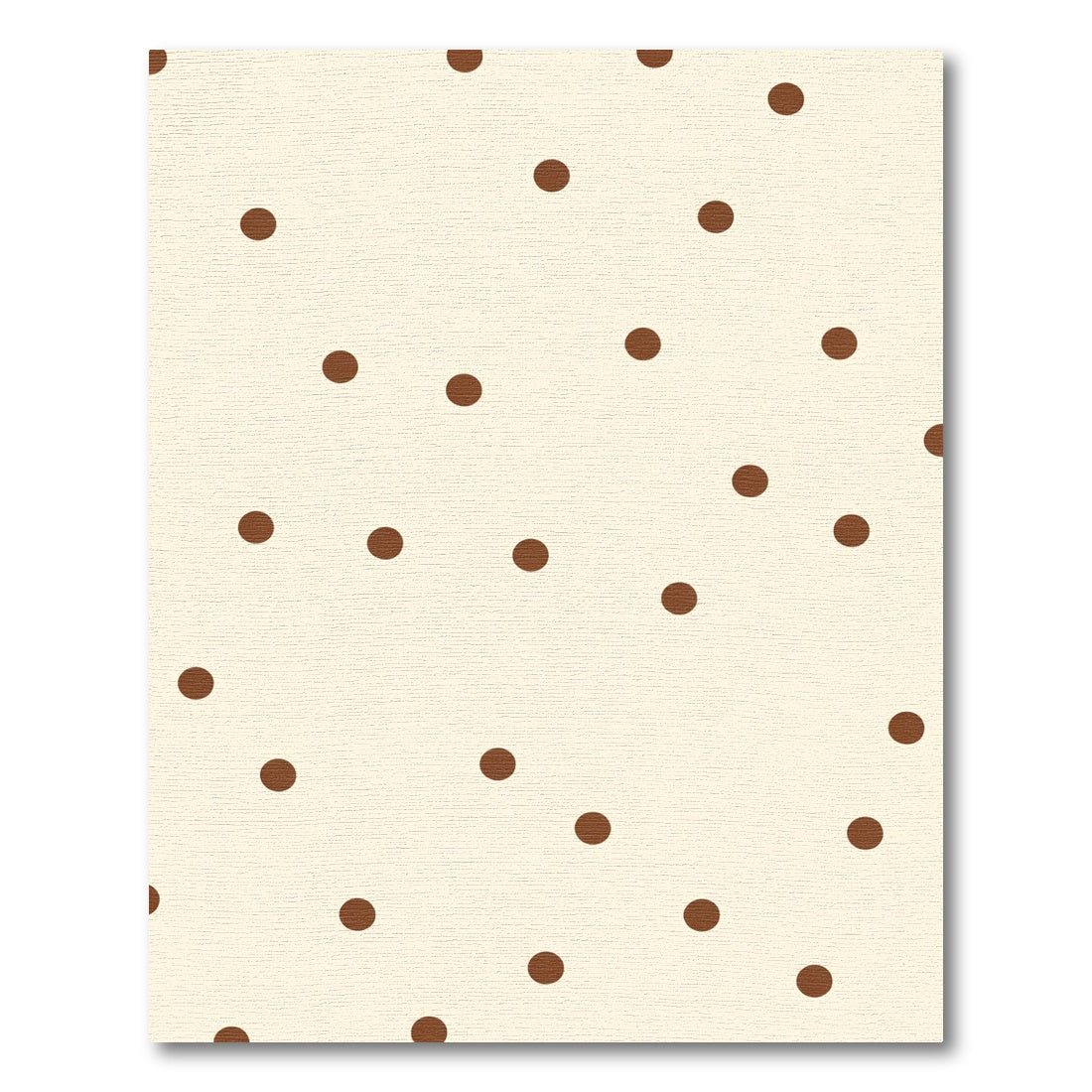 Cream Brown Polka Dot Rug