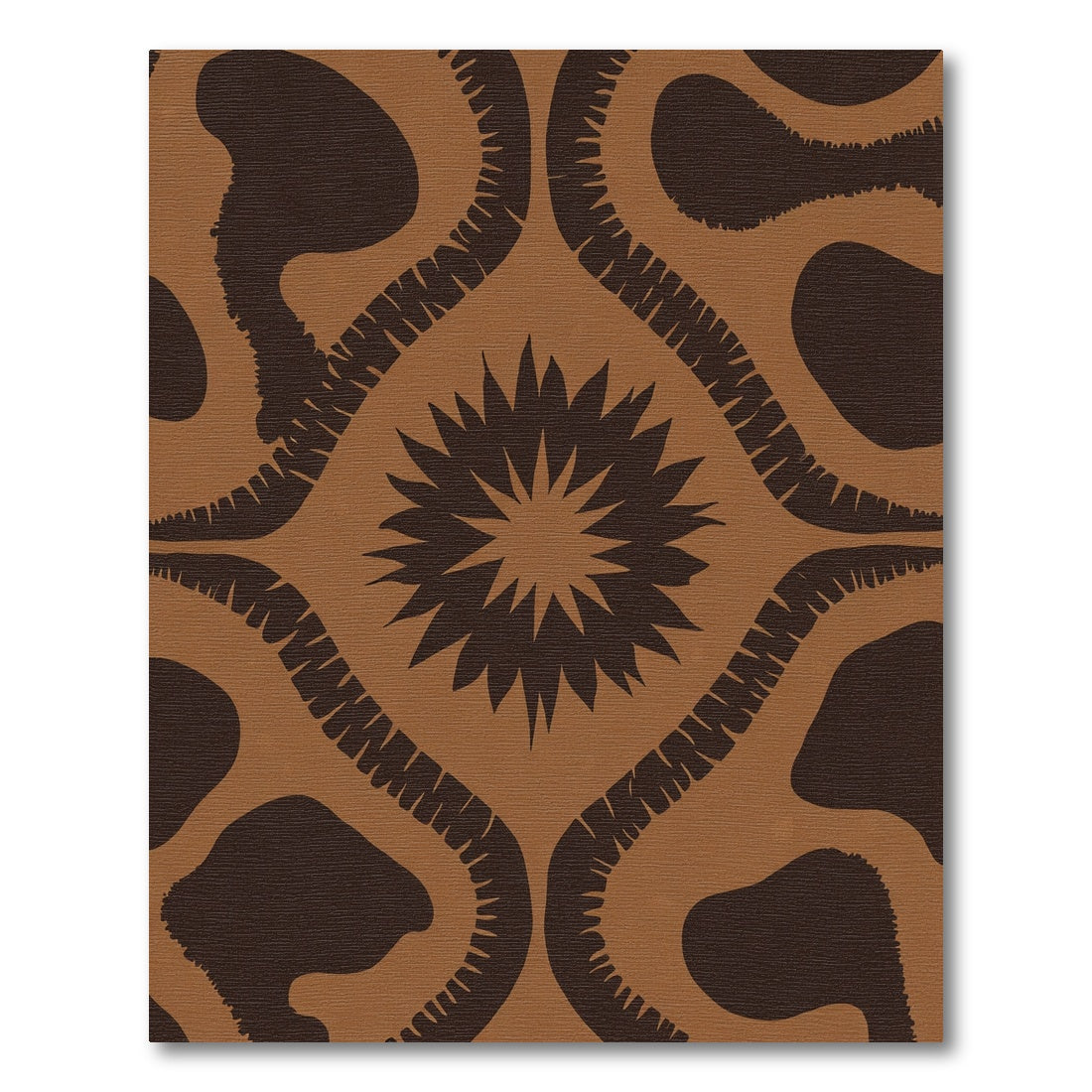 Earth Toned Starburst Medallion Rug