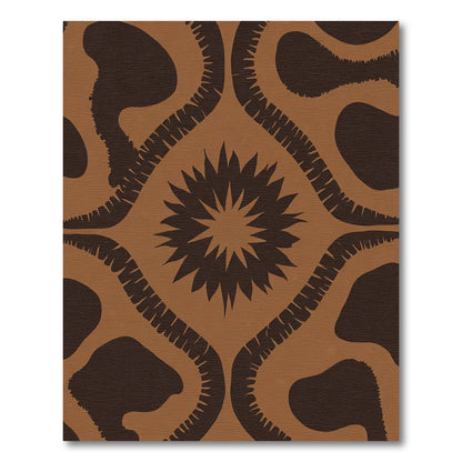 Earth Toned Starburst Medallion Rug