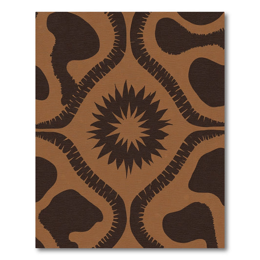 Earth Toned Starburst Medallion Rug