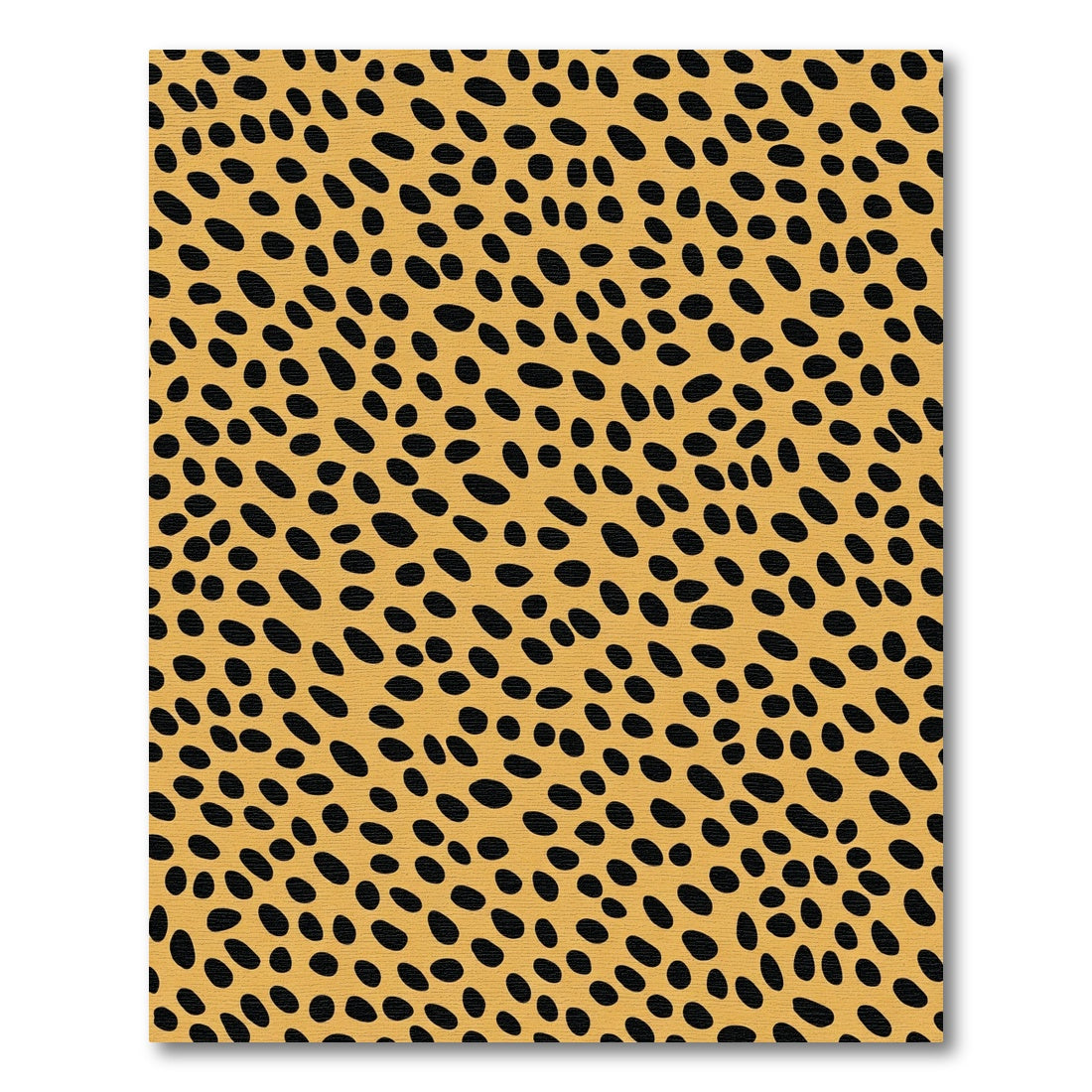 Golden Ochre Black Spot Scatter Rug