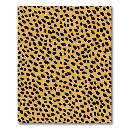 Golden Ochre Black Spot Scatter Rug