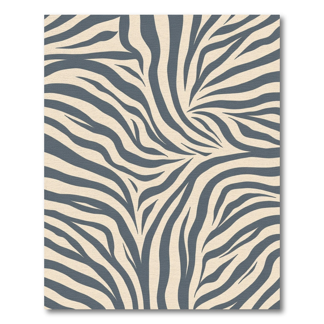 Pale Tan Charcoal Zebra Stripes Rug