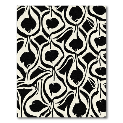 Bold Black Cream Organic Flow Rug