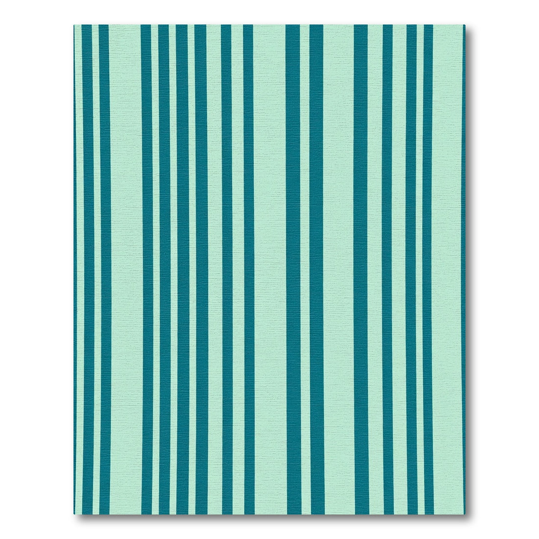 Teal Mint Vertical Stripe Rug