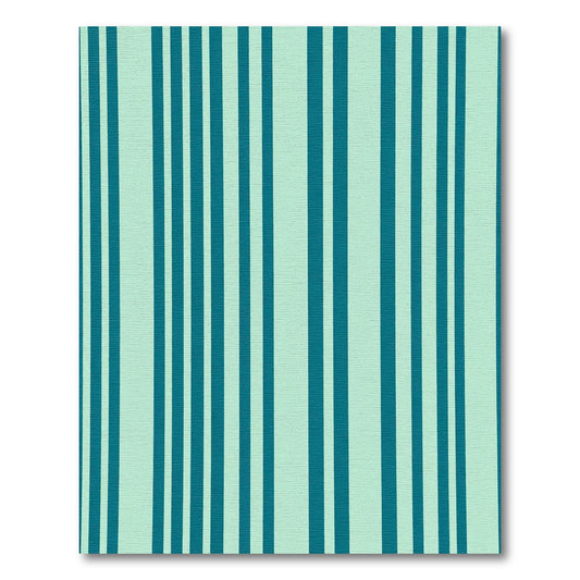 Teal Mint Vertical Stripe Rug