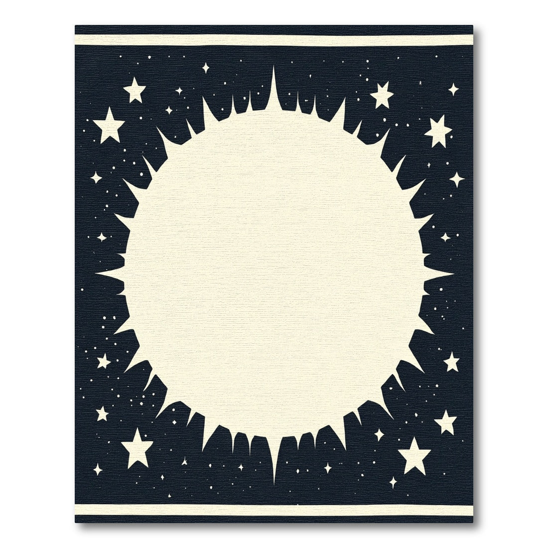 Dark Blue Starry Night Explosion Rug