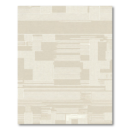 Neutral Faded Stripe Collage Rug