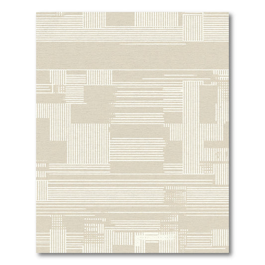 Neutral Faded Stripe Collage Rug