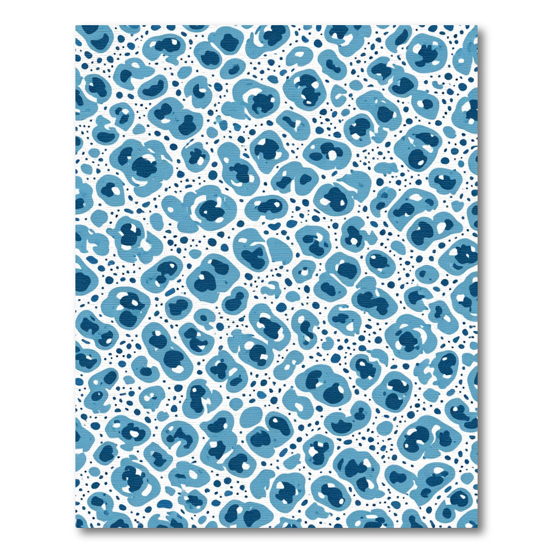 Blue Tonal Spotted Abstract Rug