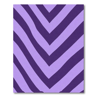 Purple Lavender Chevron Zigzag Rug