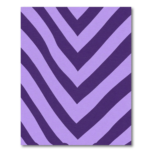 Purple Lavender Chevron Zigzag Rug